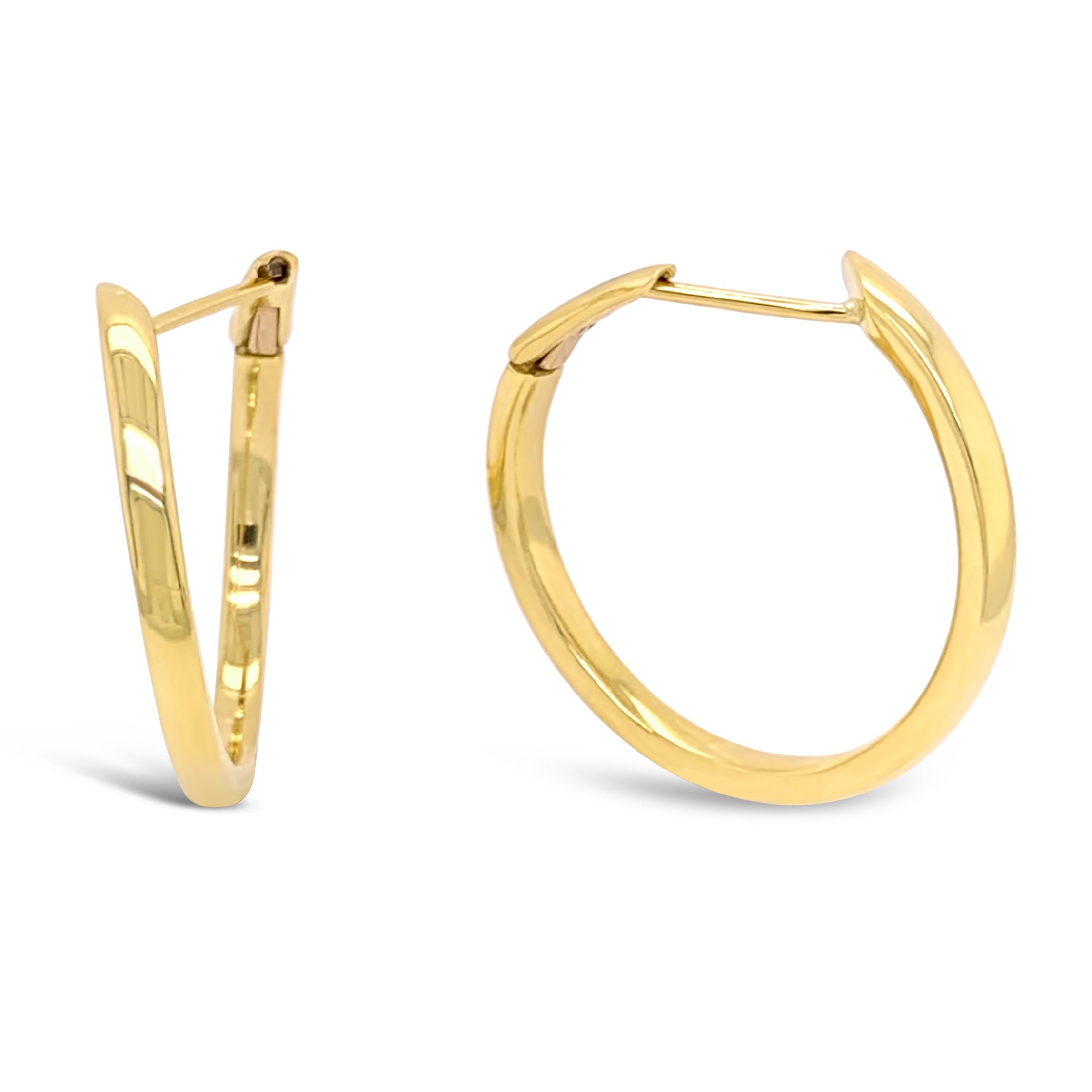 Tilo Jewelry 14K Yellow Gold Round Hoop Earrings with Diamond-Cut Engraving  for Women, Girls, Unisex | 14mm - 0.55 Inch - Walmart.com