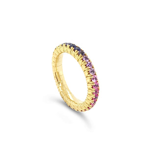 Abracadabra Rainbow Sapphires Ring