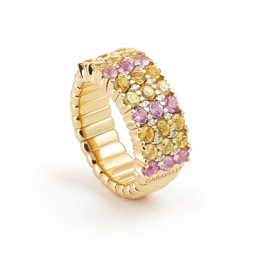 Abracadabra Yellow and Pink Sapphires Ring
