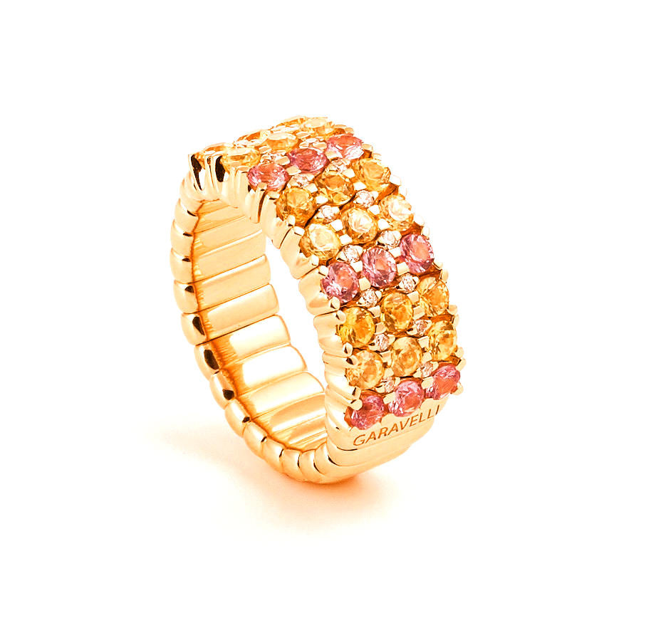 Abracadabra Yellow and Pink Sapphires Ring