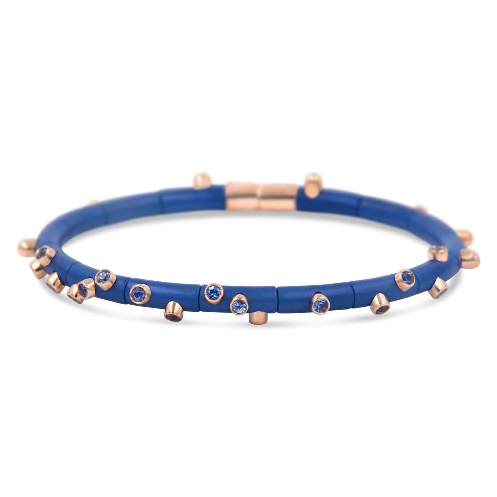 Blue Sapphires Cactus Bracelet