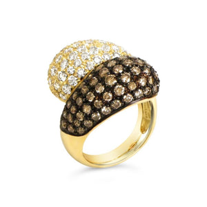 Pave' Shaped Ring