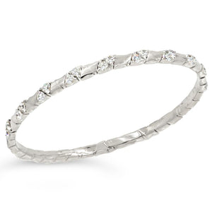 Coil Single Row Diamond Bracelet