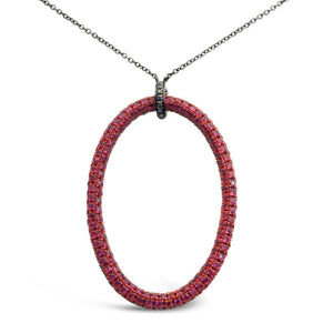 Red Rubies Eternity Necklace