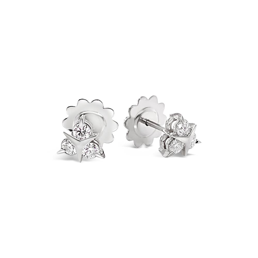 Jamie Joseph | Small Cultured White Pearl on Ruffled Platform Post Stud  Earring at Voiage Jewelry